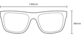 Carve Crimson Polarized Sunglasses | Matt Black and Cyan with Grey Lens