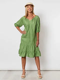 Layered Frill Hem Dress