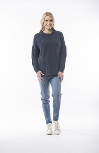 ESSENTIAL KNIT ACID WASH JUMPER