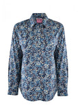 HARD SLOG Half Placket Light Cotton Shirt L/S | Printed