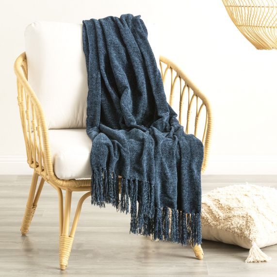 Renee Taylor Newland CHenille Throw | Opal