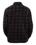 Mens Fleece Big Shirt | Charcoal