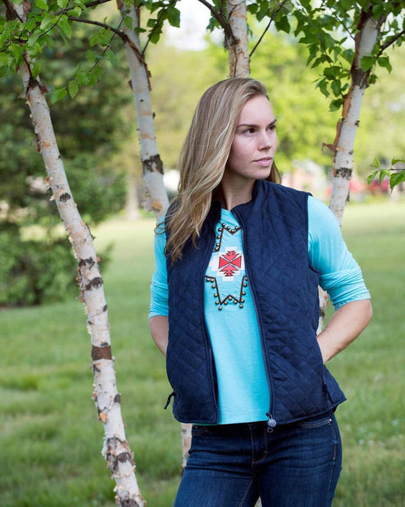 Womens Grand Prix Vest | Navy