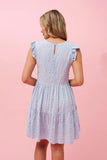 Polka Dot Babydoll Dress | Blue