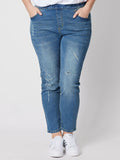 Pull On Ripped Jean