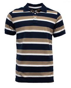 Pilbara Men's Polo | Riversand-French Navy-White