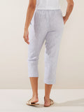 Striped Linen Pant Flint | Grey/White