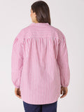 Paneled Stripe Shirt | Chilli