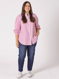 Paneled Stripe Shirt | Chilli