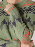 Fairisle Jumper | Foliage Green Mix