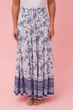 Zara Paisley Boho Bordered Print Maxi Skirt